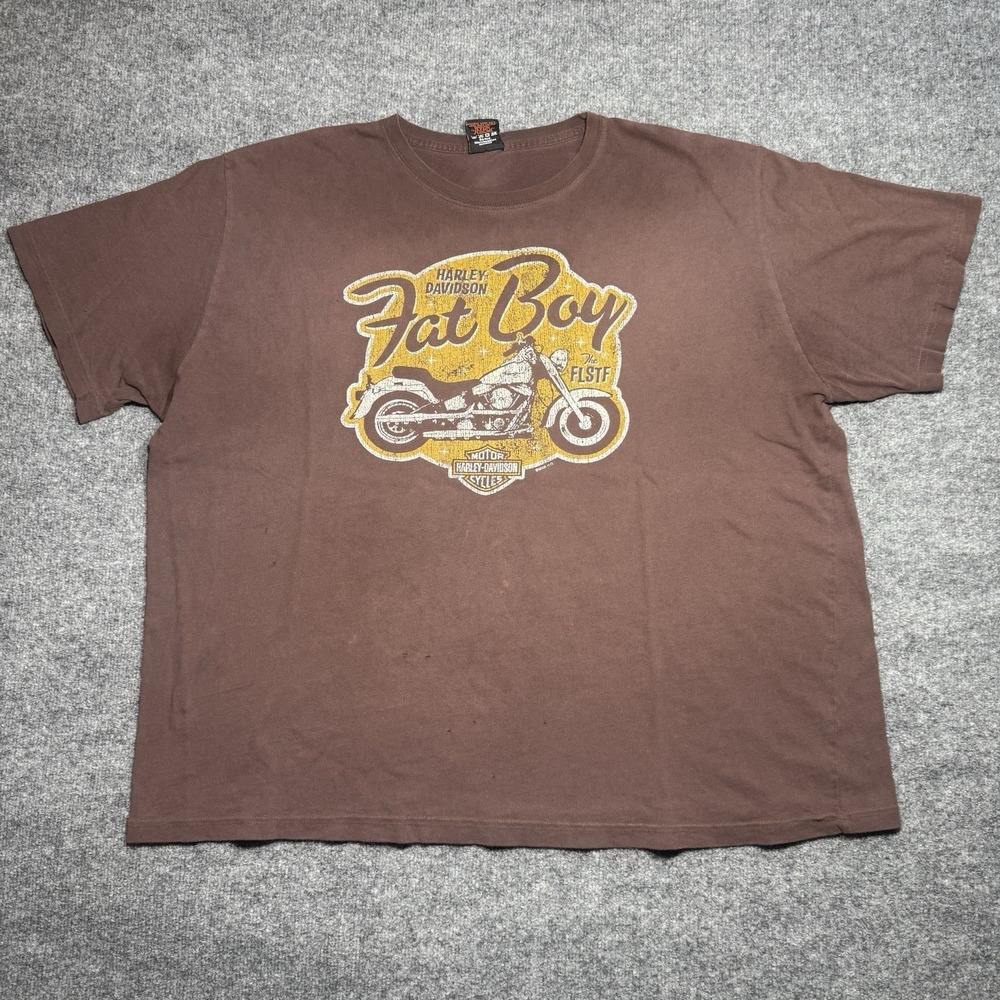Harley Davidson Shirt Brown Illinois Motorcycle Biker Size 3XL